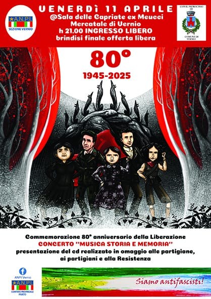 80° Liberazione, l’ANPI di Vernio presenta il CD con le canzoni che la raccontano e la interpretano