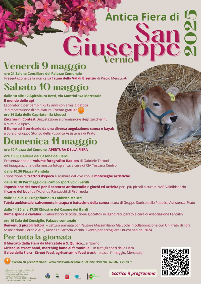 Antica Fiera di San Giuseppe. Domenica 11 maggio tornano a Vernio il mercato, la fattoria in piazza e tante altre iniziative