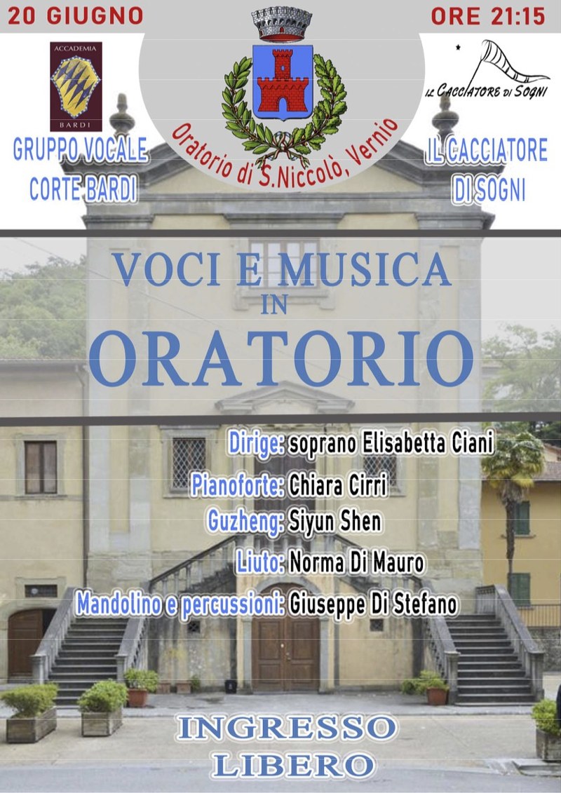 Apriti Chiostro, Voci e musica in Oratorio Il concerto di Corte Bardi e Il cacciatore di sogni