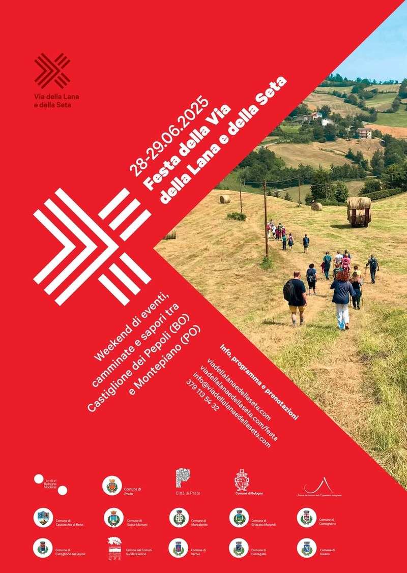 Della Lana e della Seta, la festa della Via 2025 sul crinale tra Montepiano e Castiglione dei Pepoli