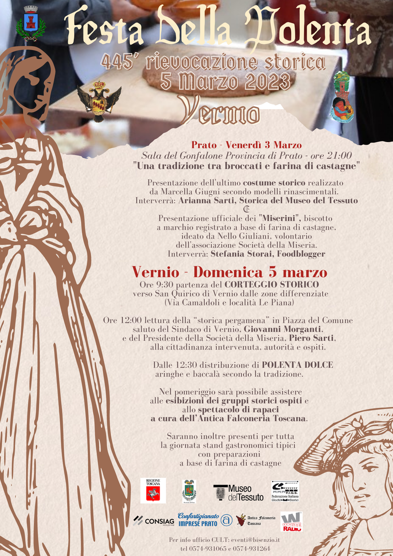 La Festa della Polenta a Vernio slitta a domenica 5 marzo