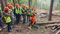 Studenti dell’Agrario a Vernio per imparare a gestire un cantiere forestale